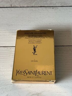 Yves Saint Laurent Gold Metallic Highlighter Compact 1 or Perl